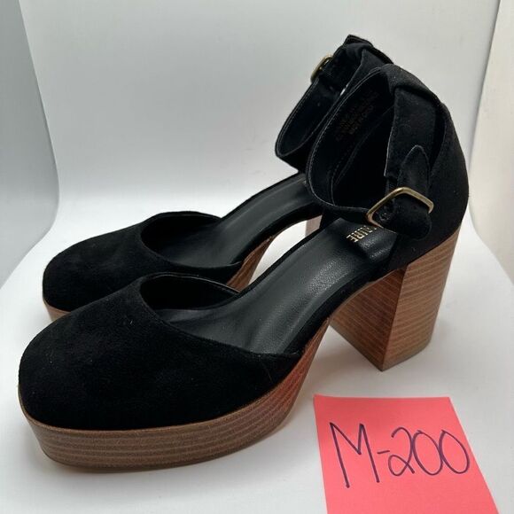 CUSHIONAIRE Women's Leather stack block heel with Memory Foam Padding 8.5 WIDE B - Picture 3 of 7